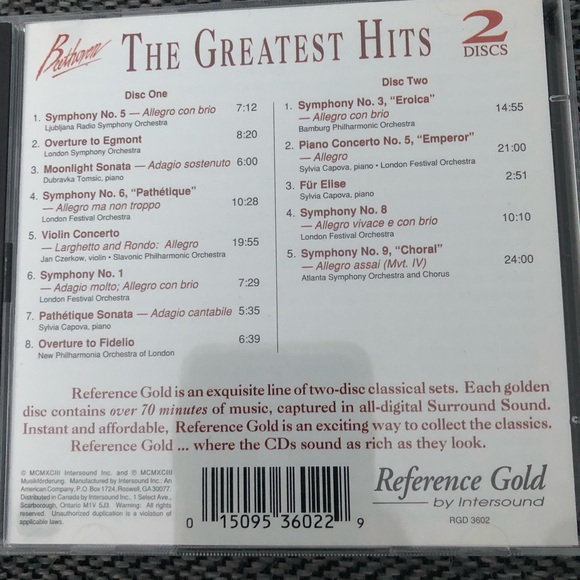 Beethoven The Greatest Hits 2 CD’s - Picture 2 of 4
